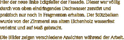 Hier der neue linke Eckpfeiler